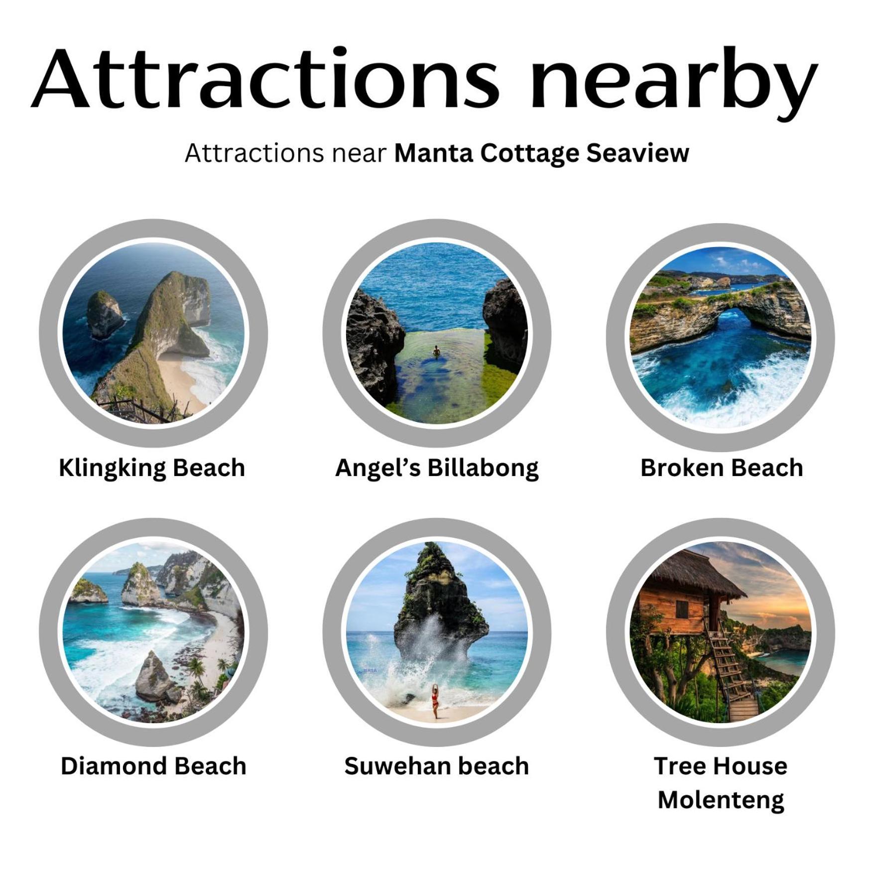 Manta Cottages With Sea View Batununggul 외부 사진